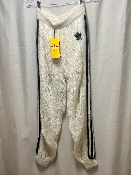 Gucci Pants - $2150 Gucci X Adidas Wool Mohair Knit Jogger w Removable Silk Shorts, Medium